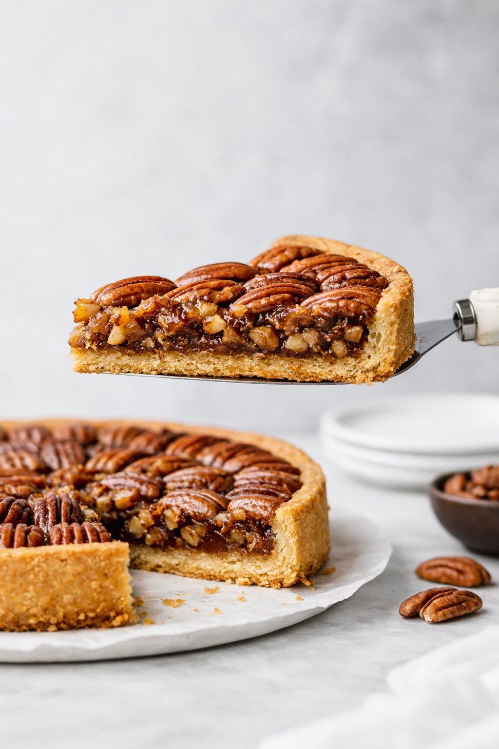 Pecan Pie Traditionnelle — Tarte aux Noix de Pécan Fondante et Croustillante