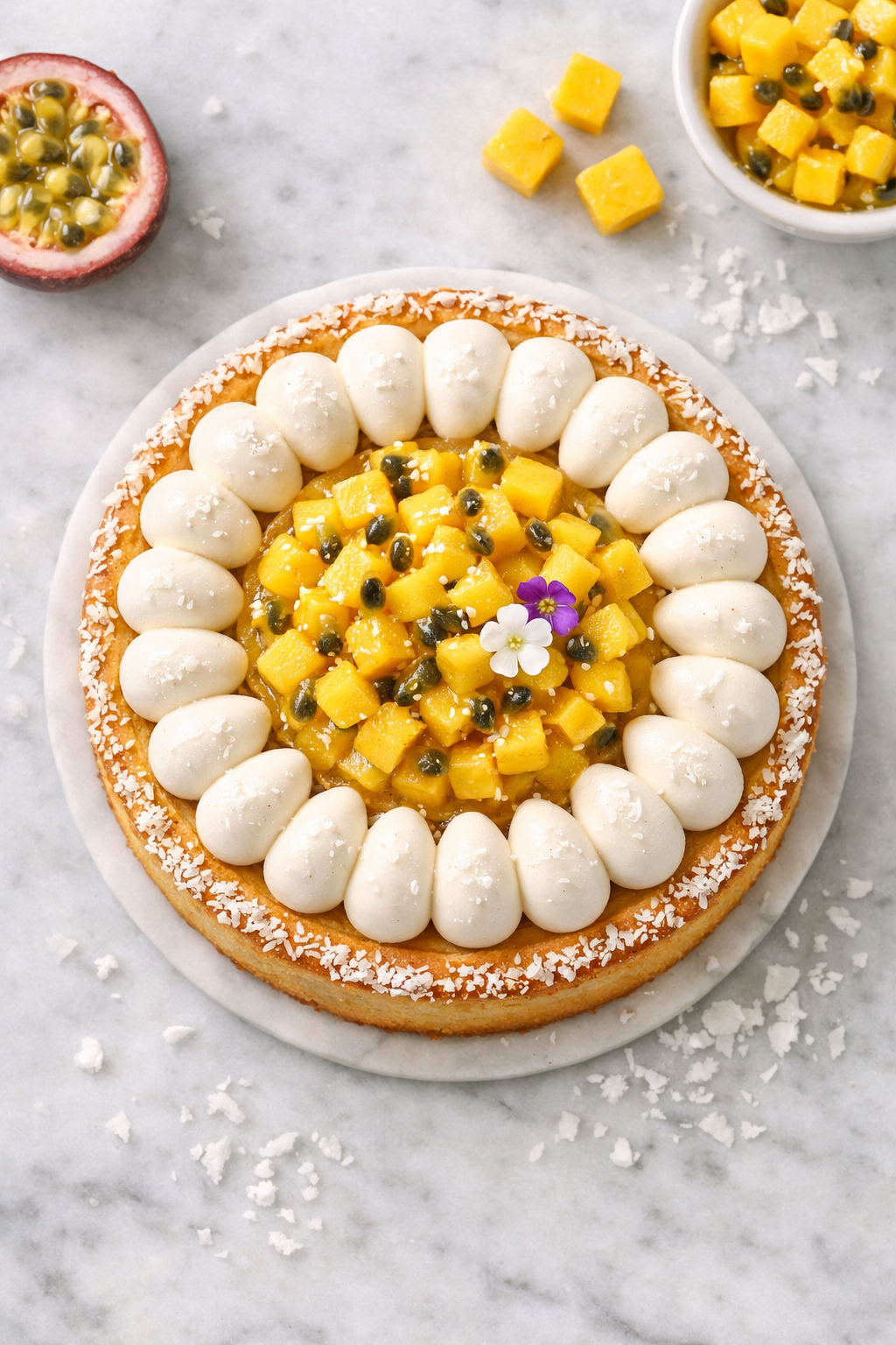 Tarte Mangue Coco Passion – Dessert Exotique Frais et Ultra Gourmand